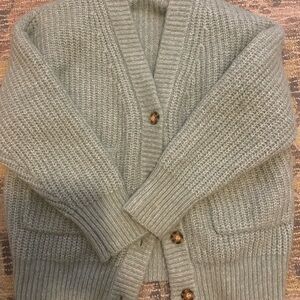 Pretty seafoam green chunky sweater